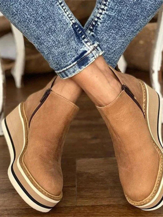 HARPER WEDGE ANKLE BOOTS