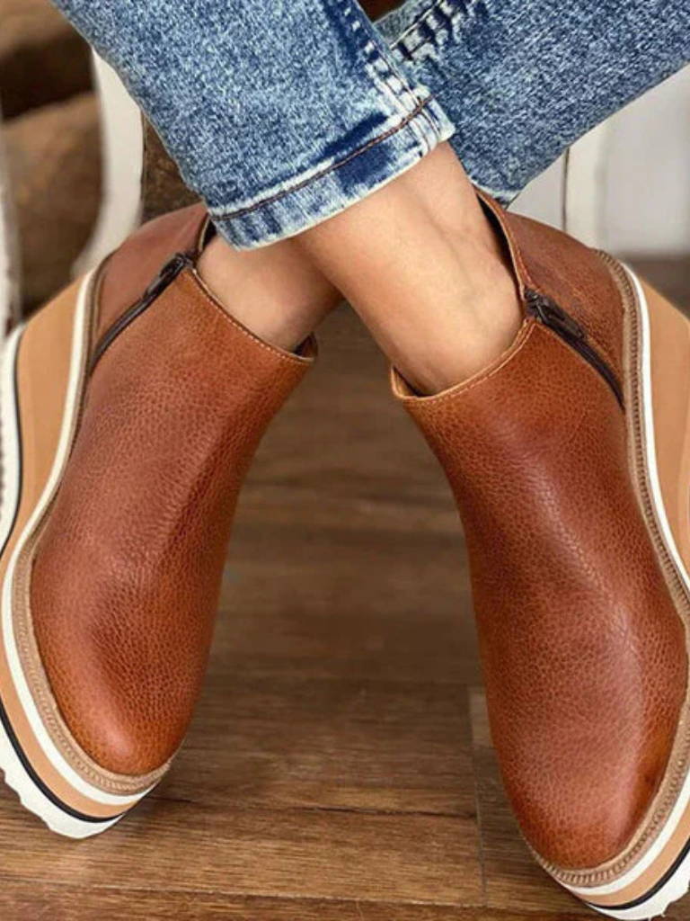 HARPER WEDGE ANKLE BOOTS