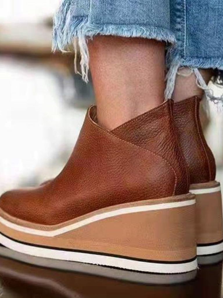 HARPER WEDGE ANKLE BOOTS
