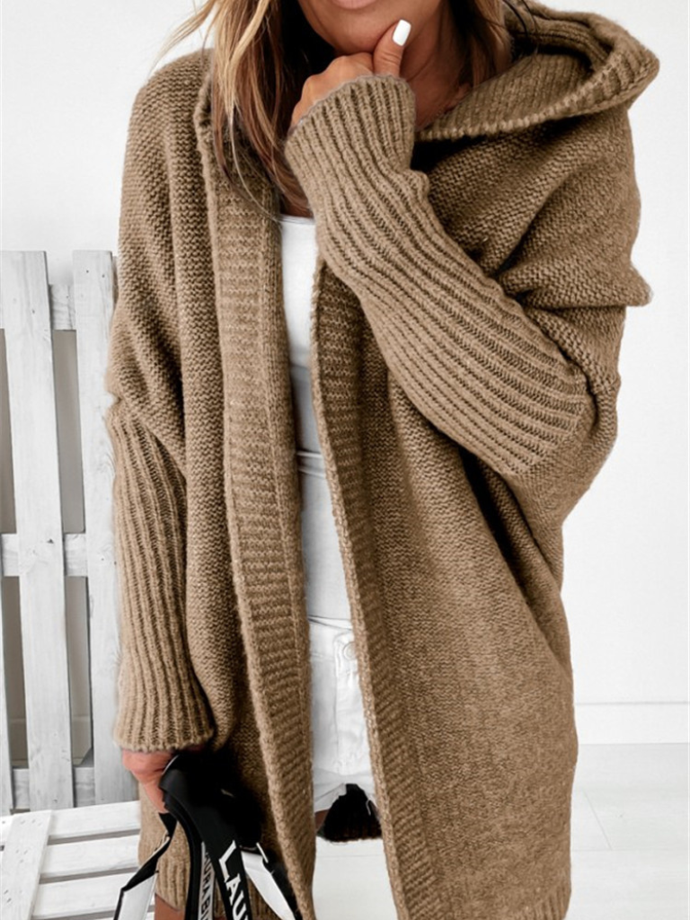 SERENA CASHMERE HOODED CARDIGAN