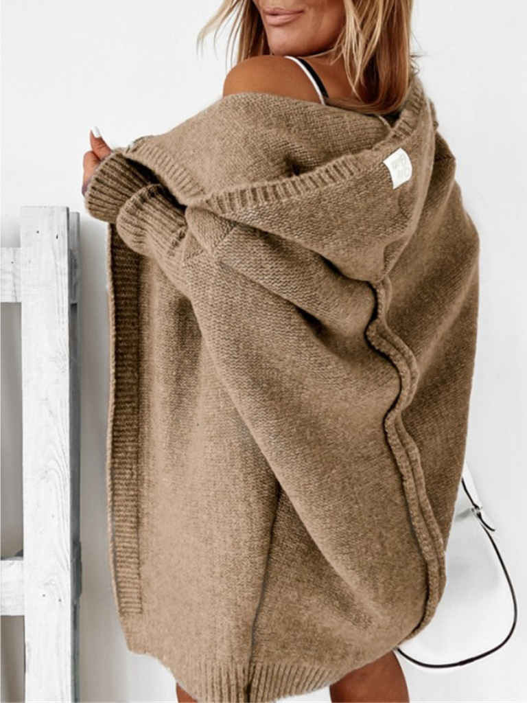 SERENA CASHMERE HOODED CARDIGAN