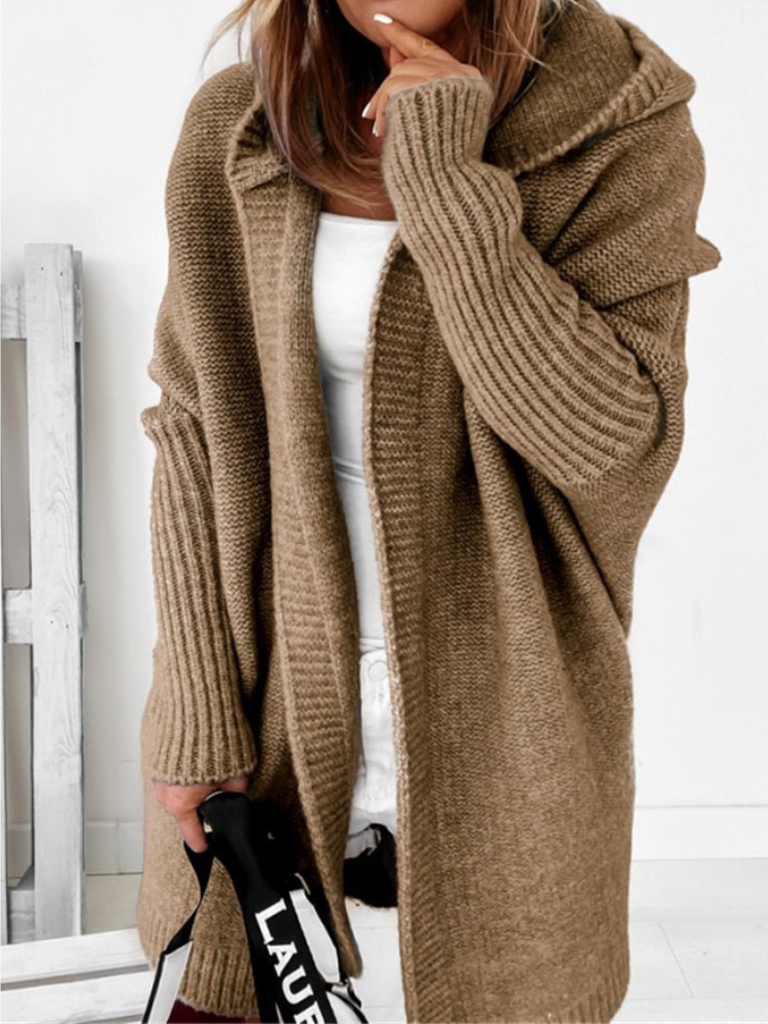 SERENA CASHMERE HOODED CARDIGAN