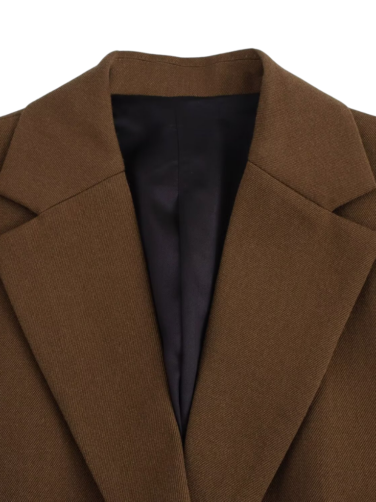 CAMILLE TAILORED BLAZER - CHESTNUT
