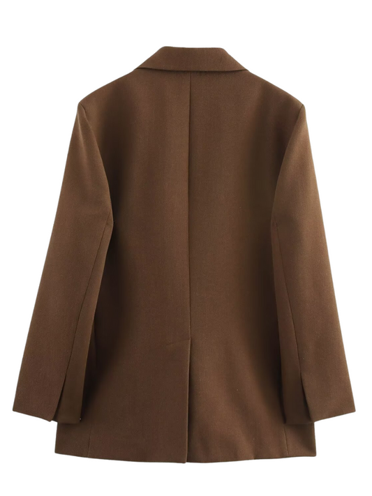 CAMILLE TAILORED BLAZER - CHESTNUT