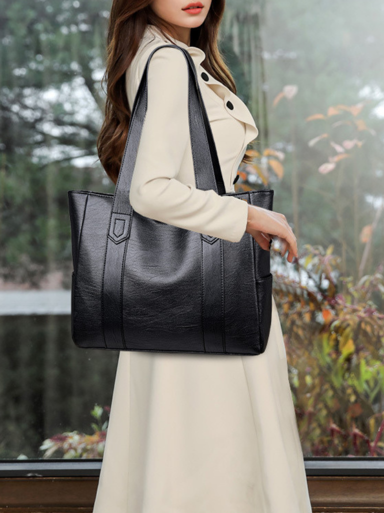 PEGGY STRUCTURED PU TOTE