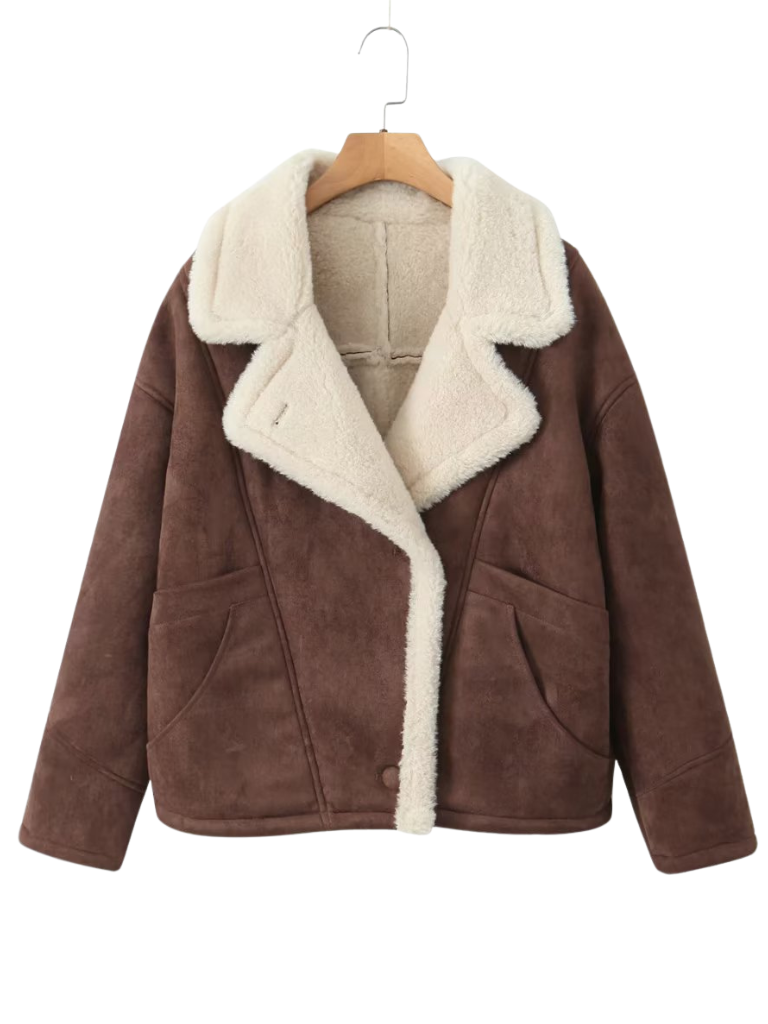SIENNA FAUX SHEARLING OVERSIZED COAT