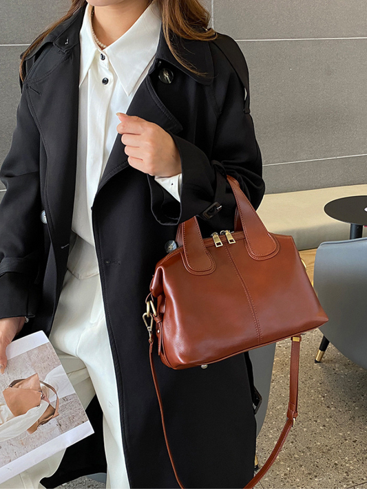 LISA LEATHER TOTE BAG