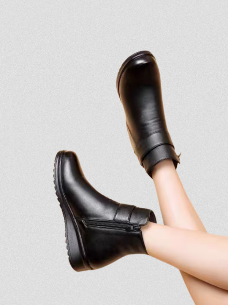 RACHEL WATERPROOF WOOL-LINED ANKLE BOOTS
