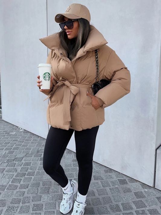 ANNA BELTED PUFFER COAT