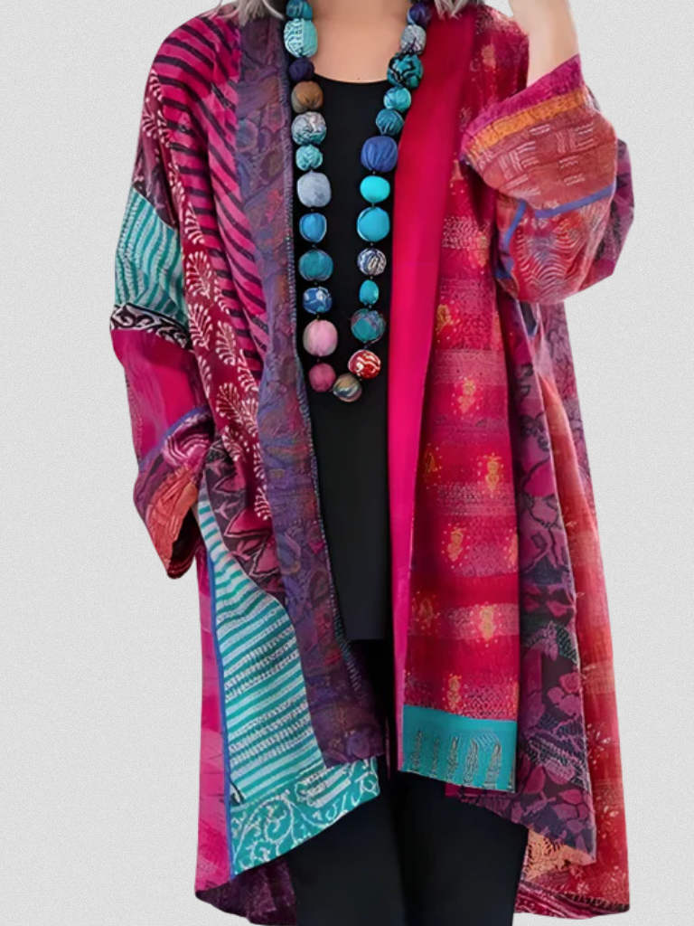 EVORA ETHNIC LONGLINE CARDIGAN