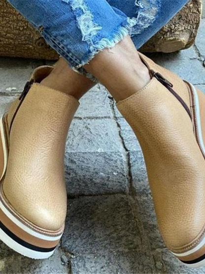 HARPER WEDGE ANKLE BOOTS