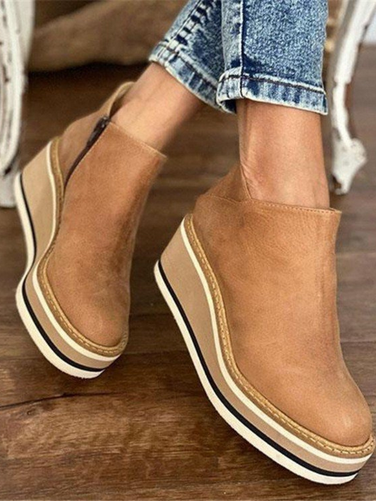 HARPER WEDGE ANKLE BOOTS