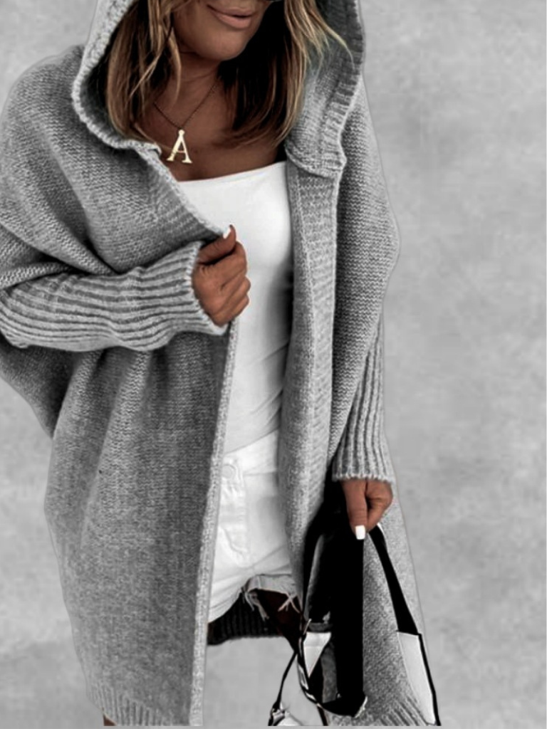 SERENA CASHMERE HOODED CARDIGAN