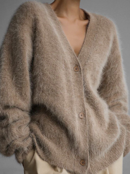 CELESTE LUXE FUZZY CARDIGAN
