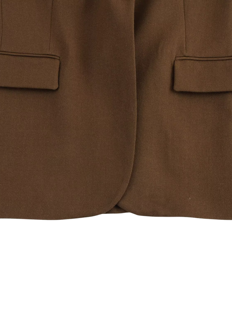 CAMILLE TAILORED BLAZER - CHESTNUT