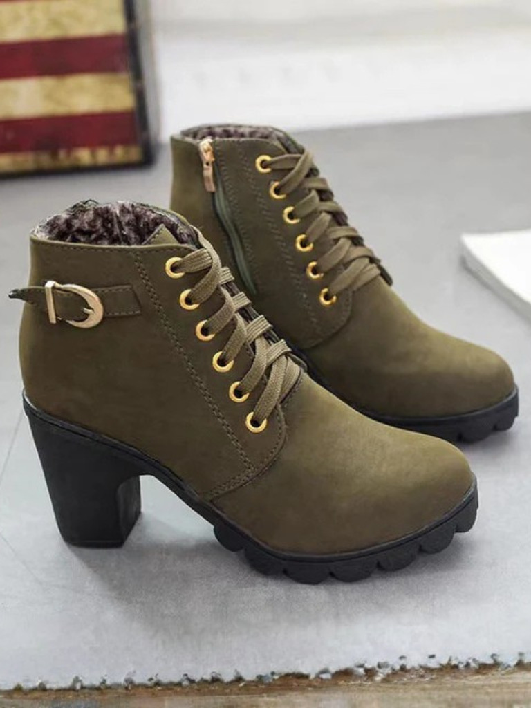 RIELLE CHUNKY HEEL BOOTS