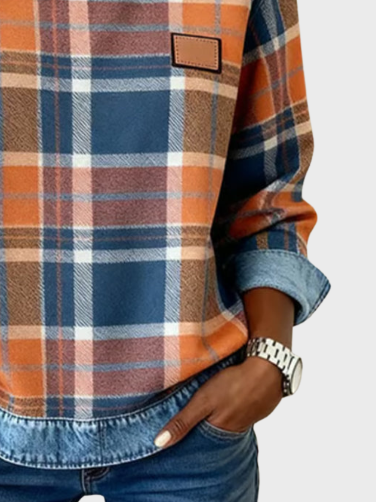 CELESTIA CHECKERED SWEATSHIRT