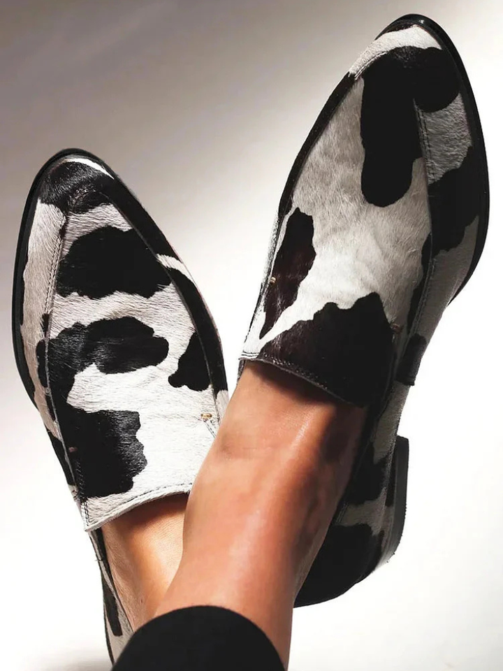 LIVIA COWHIDE LOAFERS