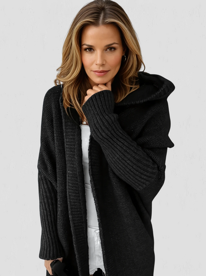 SERENA CASHMERE HOODED CARDIGAN