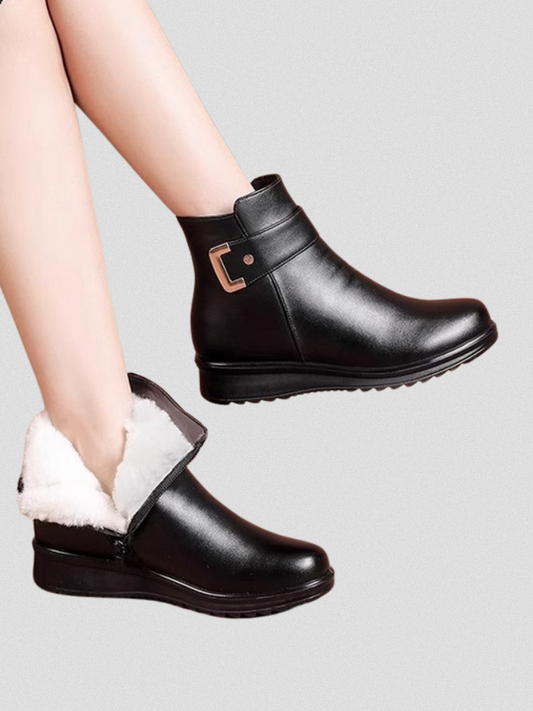 RACHEL WATERPROOF WOOL-LINED ANKLE BOOTS