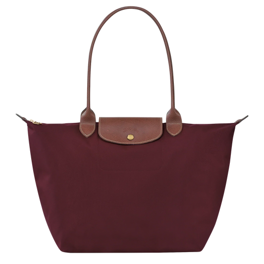 THE PARISIAN FOLD TOTE LARGE BURGUNDY