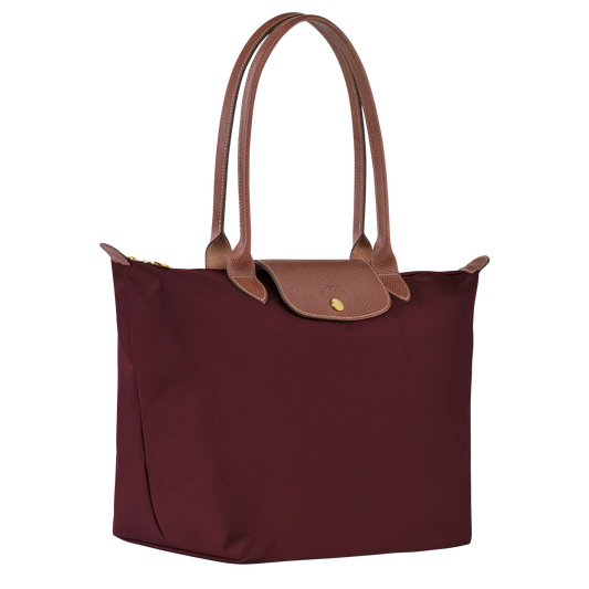 THE PARISIAN FOLD TOTE LARGE BURGUNDY