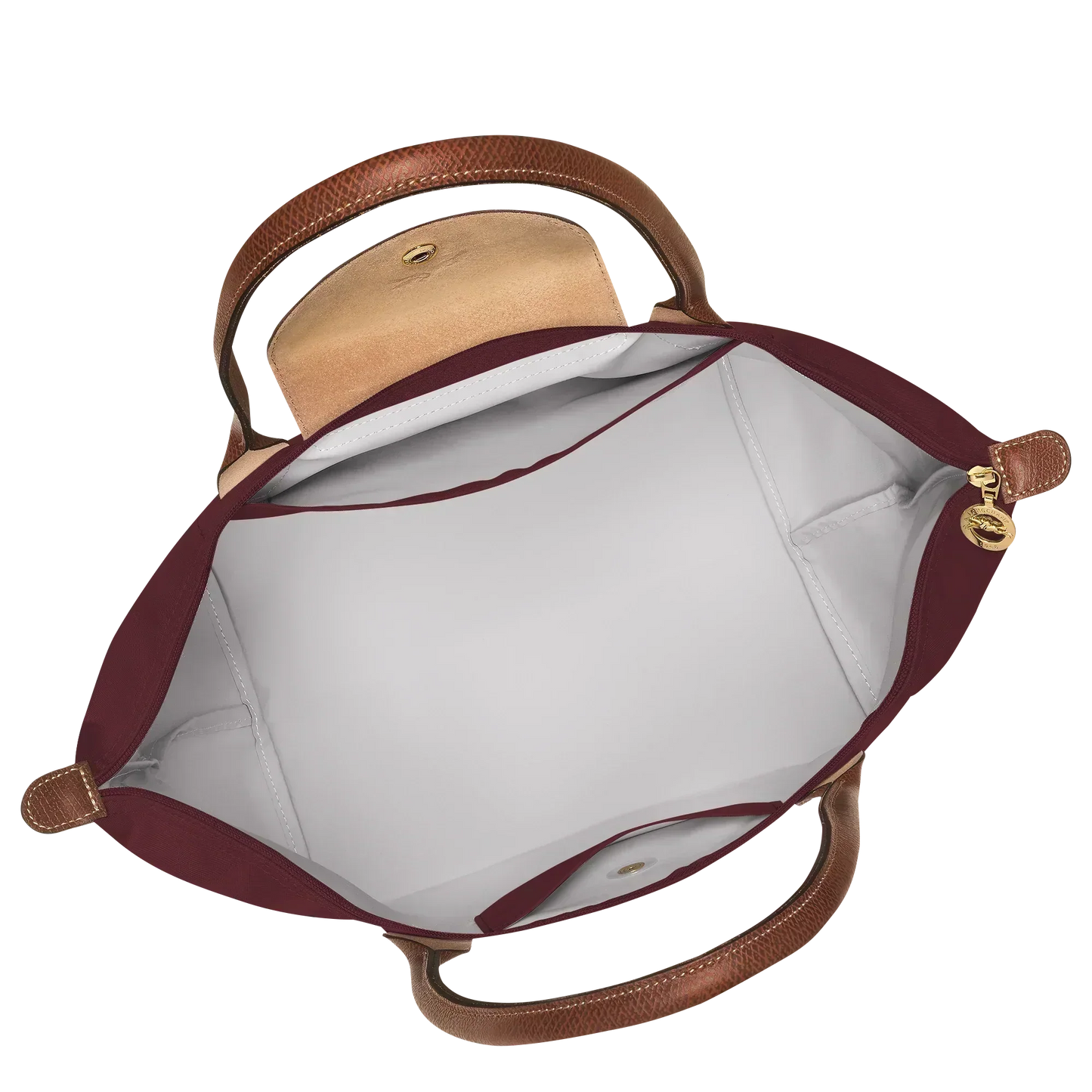 THE PARISIAN FOLD TOTE LARGE BURGUNDY