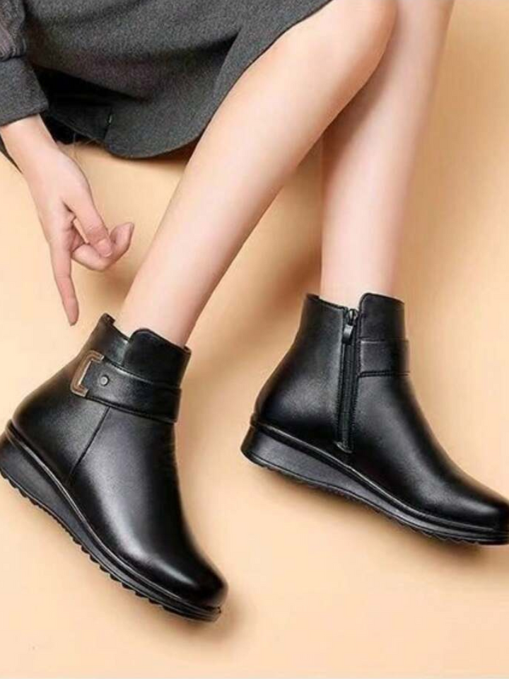 RACHEL WATERPROOF WOOL-LINED ANKLE BOOTS