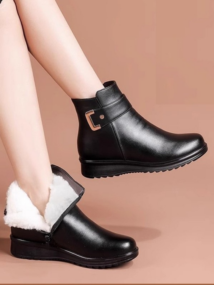RACHEL WATERPROOF WOOL-LINED ANKLE BOOTS