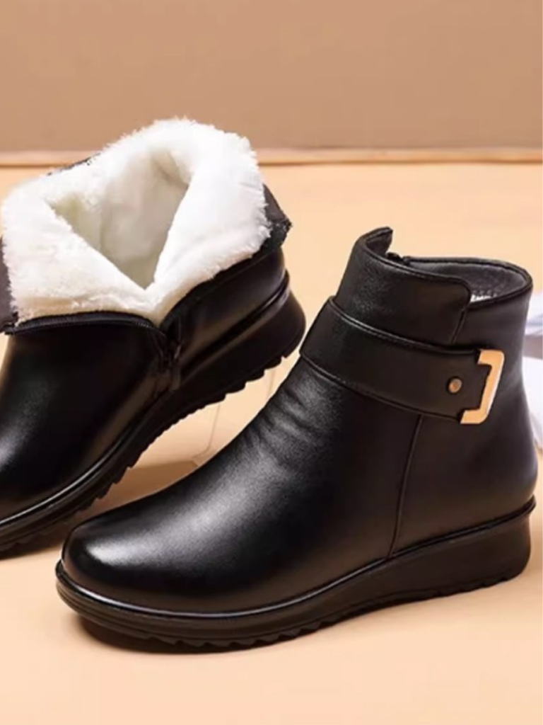 RACHEL WATERPROOF WOOL-LINED ANKLE BOOTS