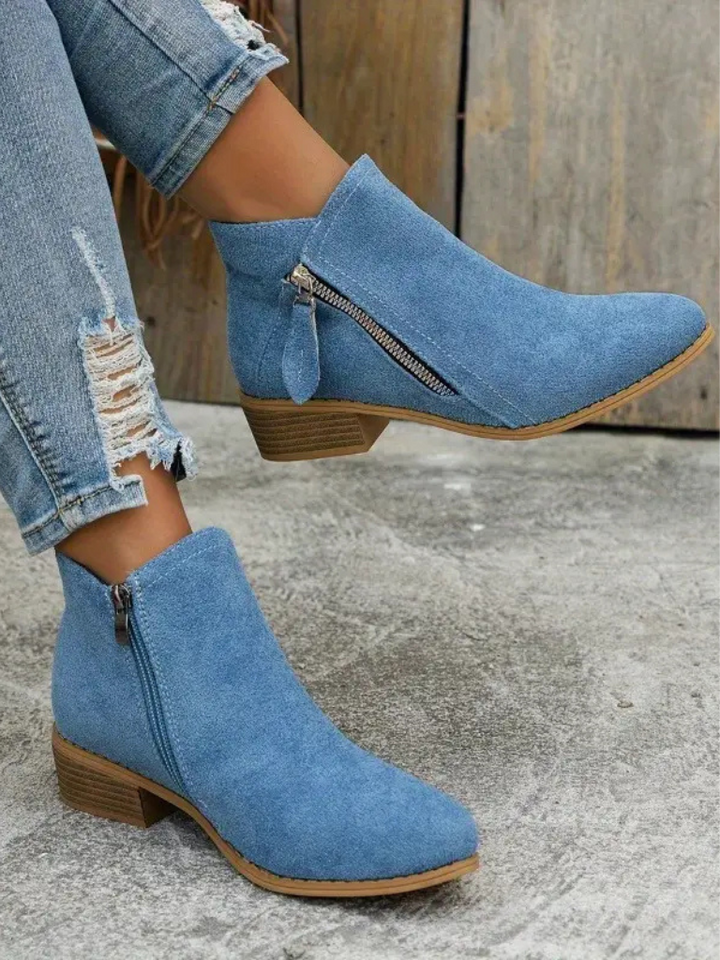 VERA ANKLE SUEDE BOOTS
