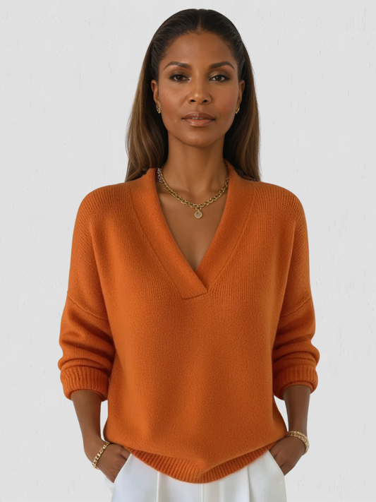 SUSAN V-NECK KNIT SWEATER