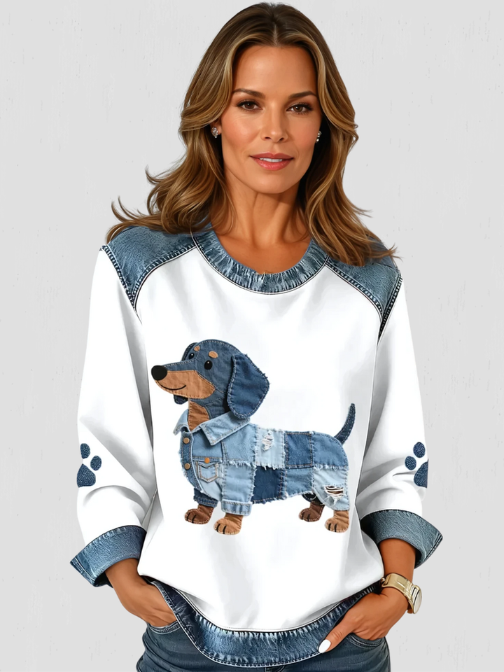 PAWFECT DENIM PUP SWEATER