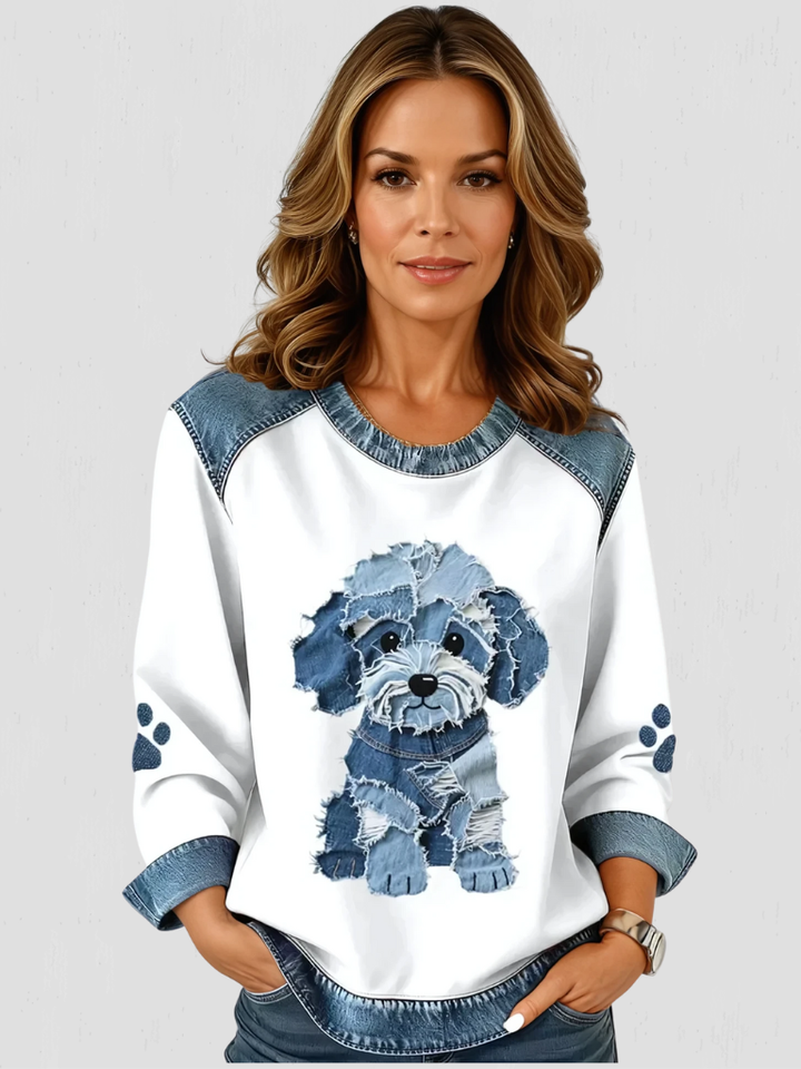 PAWFECT DENIM PUP SWEATER