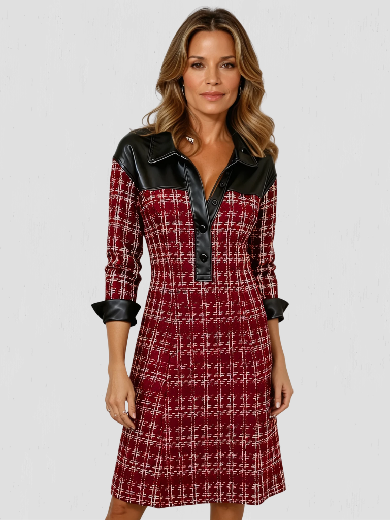 ABBEY TEXTURED MIDI DRESS