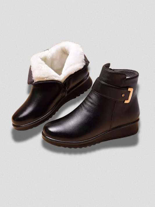 RACHEL WATERPROOF WOOL-LINED ANKLE BOOTS