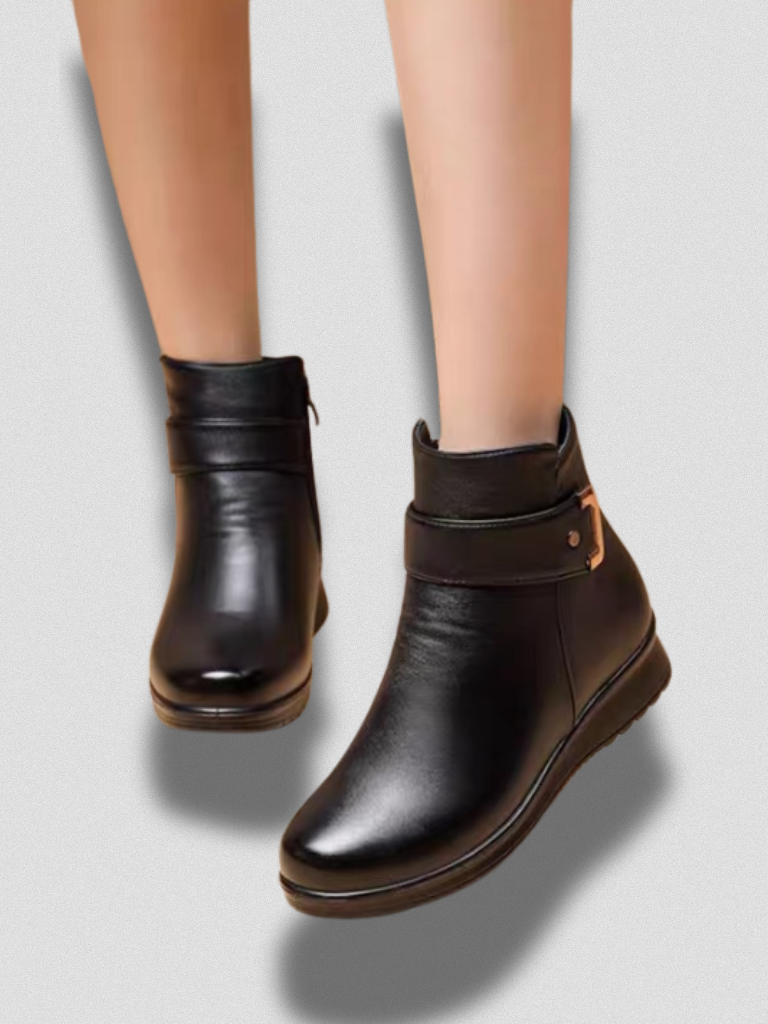 RACHEL WATERPROOF WOOL-LINED ANKLE BOOTS