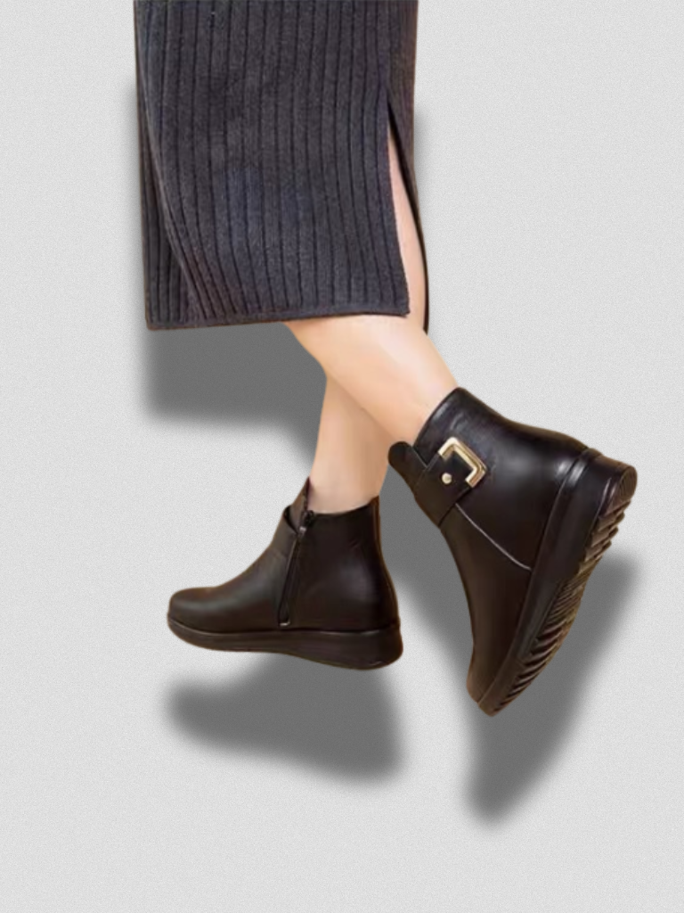 RACHEL WATERPROOF WOOL-LINED ANKLE BOOTS