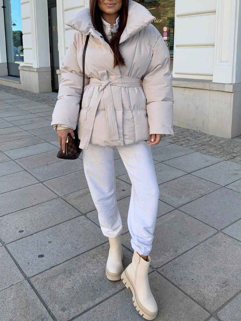 ANNA BELTED PUFFER COAT