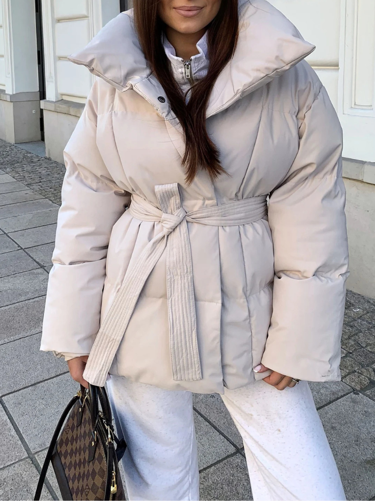 ANNA BELTED PUFFER COAT