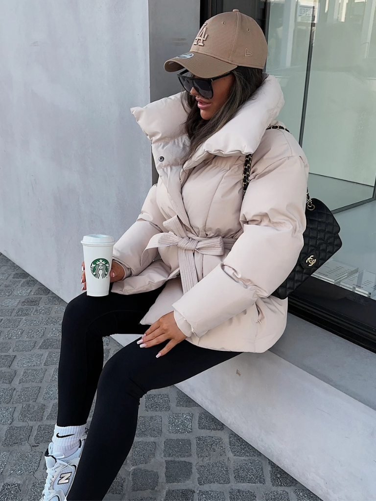 ANNA BELTED PUFFER COAT