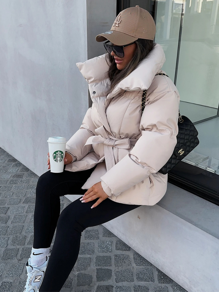 ANNA BELTED PUFFER COAT
