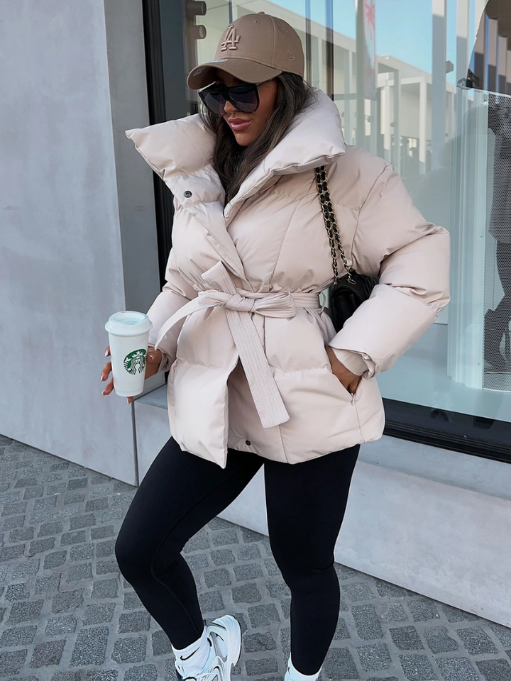 ANNA BELTED PUFFER COAT