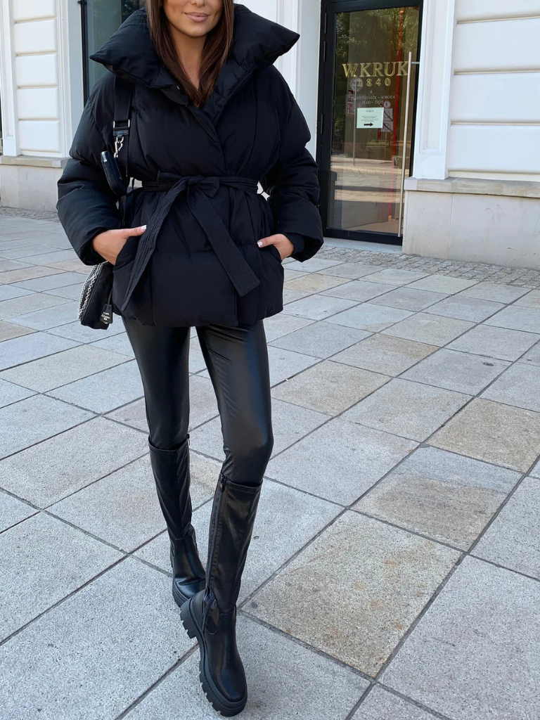 ANNA BELTED PUFFER COAT