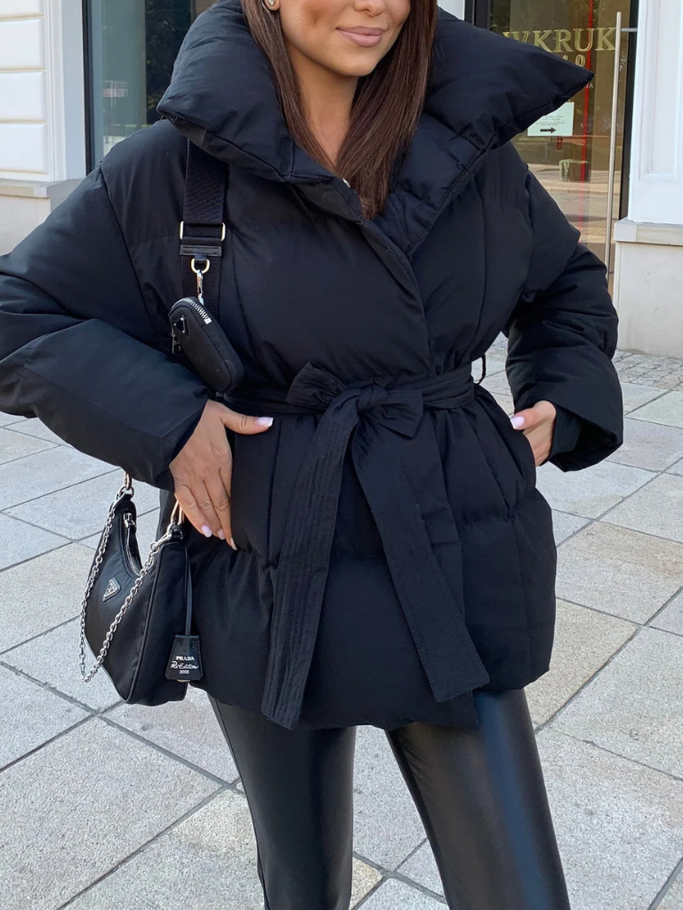 ANNA BELTED PUFFER COAT