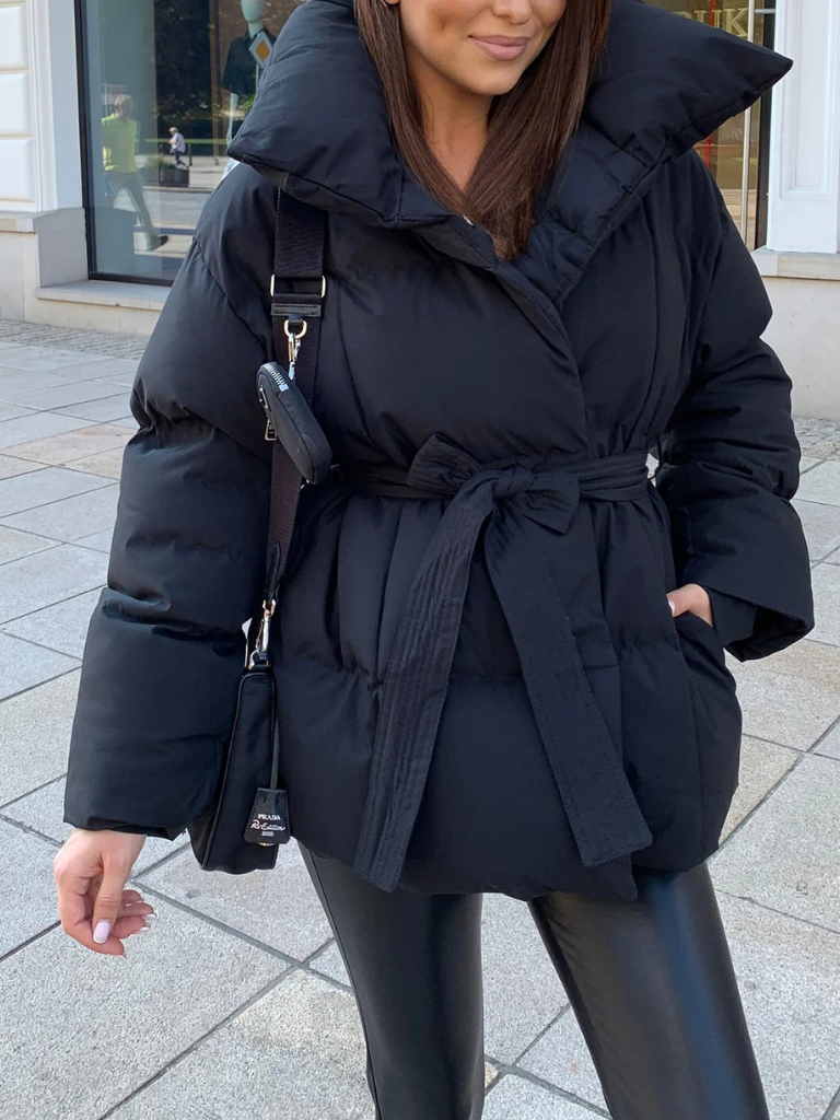 ANNA BELTED PUFFER COAT