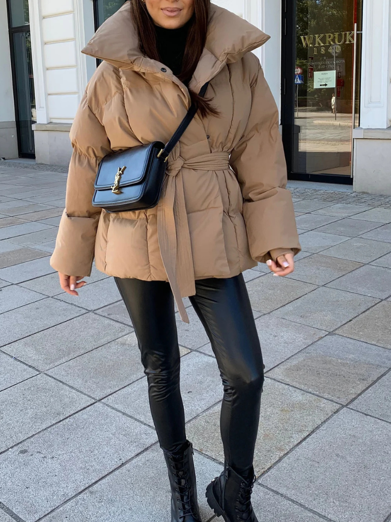 ANNA BELTED PUFFER COAT