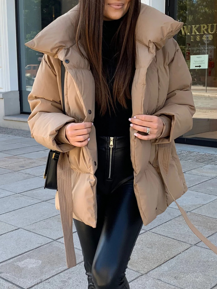 ANNA BELTED PUFFER COAT