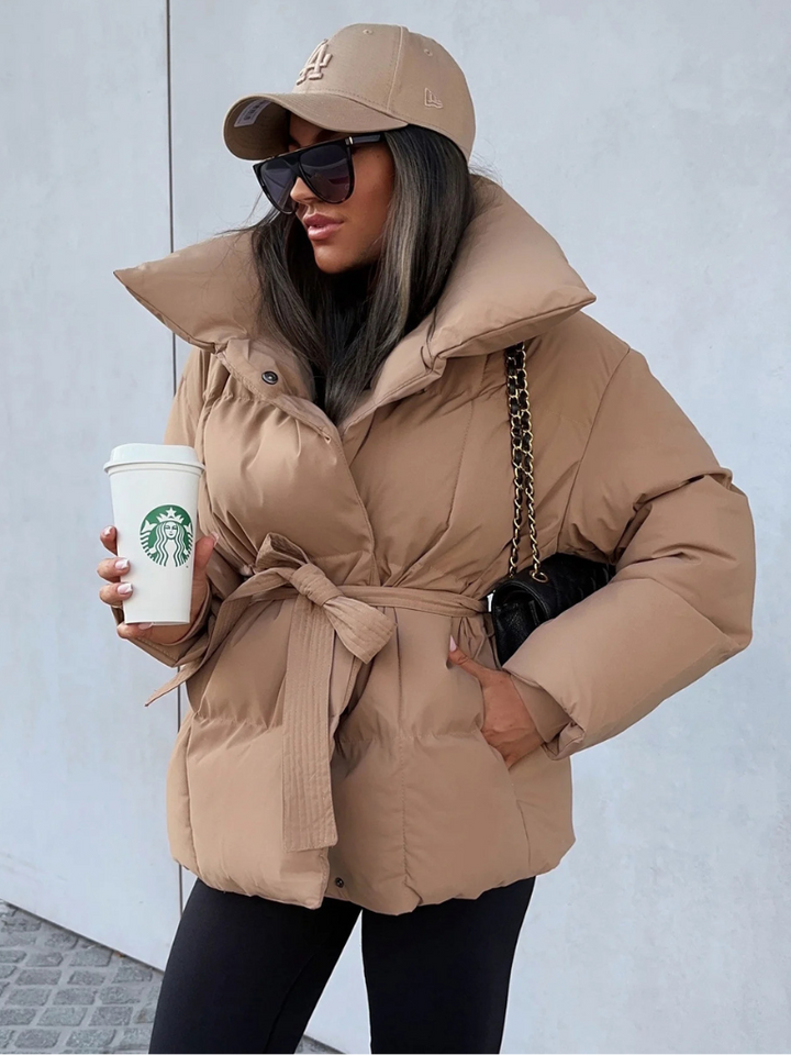 ANNA BELTED PUFFER COAT