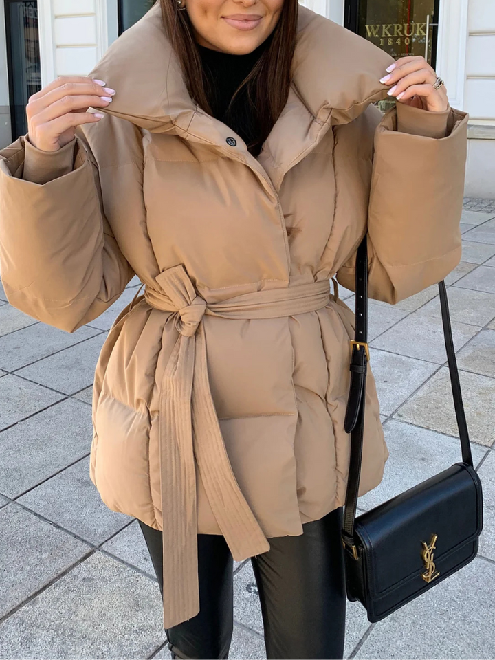 ANNA BELTED PUFFER COAT